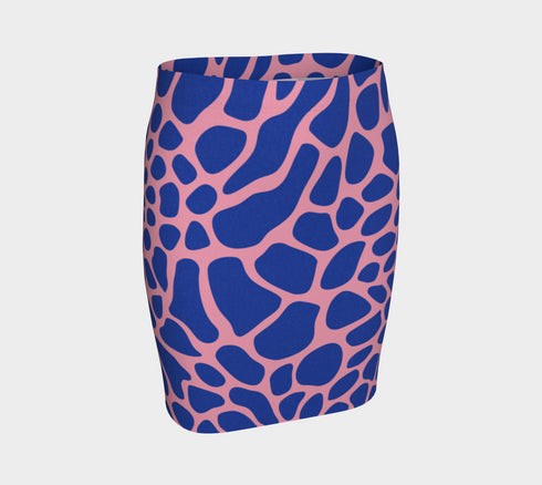 Pink and Blue Giraffe Print