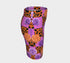 A vibrant, curve-hugging bodycon mini skirt featuring a maximalist mix of orange and purple checkerboard, black leopard print, and realistic rose florals in purple and orange tones. The high-waisted, mid-thigh cut is designed for a confident fit. Made from a durable performance knit fabric with two finish options: a signature UV reactive version that glows under blacklight for festivals and a dazzling glitter knit with reflective silver foil for a party-ready shimmer.