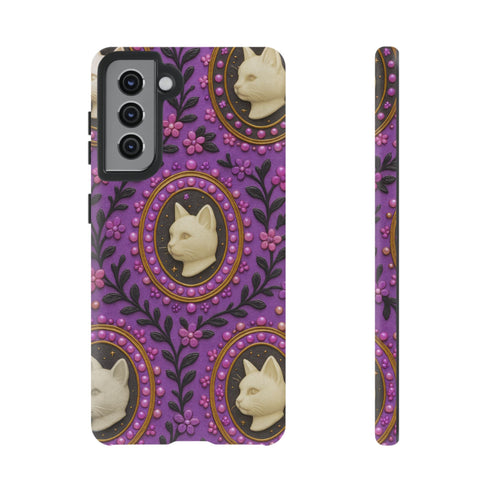 Baroque Cat Cameo Phone Case