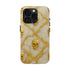 Marble Gold and White Skull Phone Case