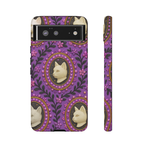 Baroque Cat Cameo Phone Case