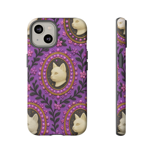 Baroque Cat Cameo Phone Case