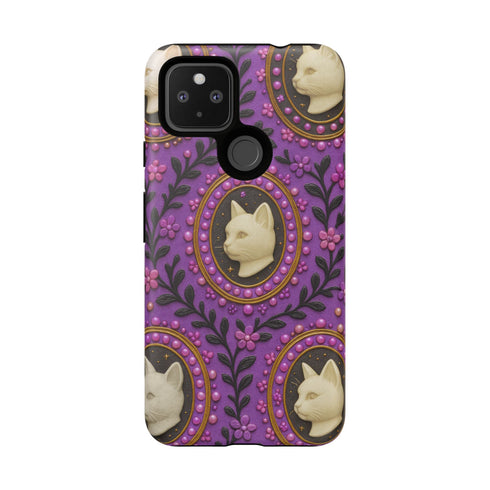 Baroque Cat Cameo Phone Case