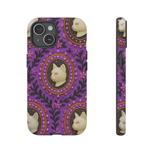 Baroque Cat Cameo Phone Case