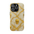 Marble Gold and White Skull Phone Case