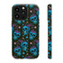 Skull Cherry Phone Case in Blue