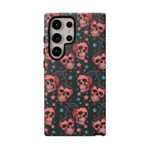 Pink Cherry Skull Phone Case