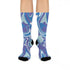Psychedelic Blue Marble Swirl Socks