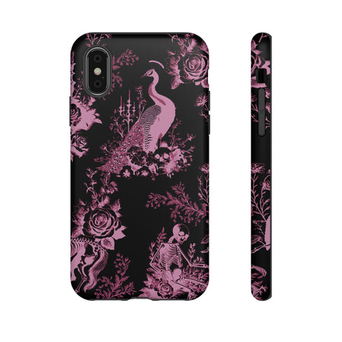 Gothic Peacock Toile Phone Case