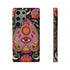 Evil Eye Phone Case Planchette Design, Goth Boho Aesthetic Floral iPhone Case