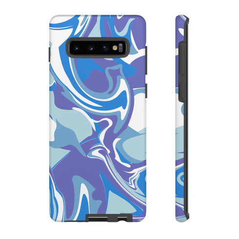 Blue Marble Swirl Phone Case in Blue