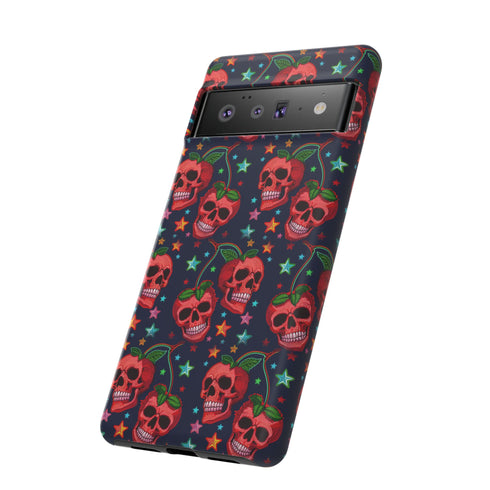Red Cherry Skull Phone Case