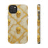 Marble Gold and White Skull Phone Case