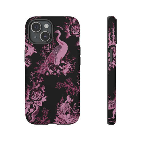 Gothic Peacock Toile Phone Case