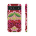 Faux Crochet Cherry Skull Phone Case | Pastel Goth Macabre Matte Cover