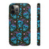 Skull Cherry Phone Case in Blue