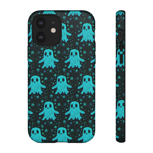 Blue Kawaii Ghost Phone Case