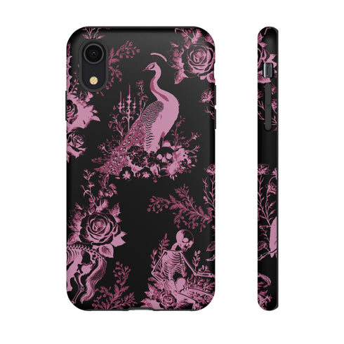Gothic Peacock Toile Phone Case