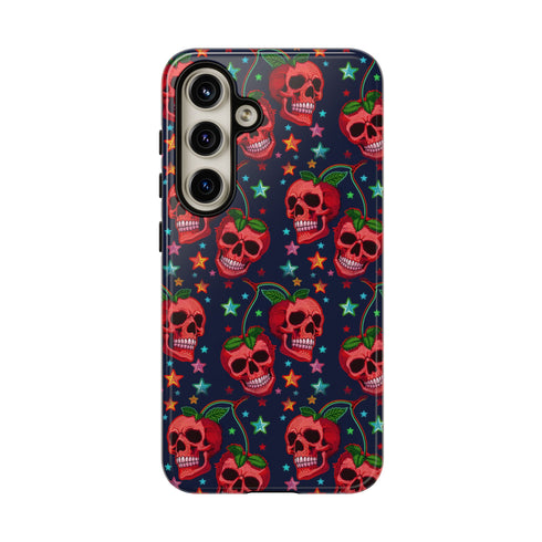 Red Cherry Skull Phone Case
