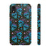 Skull Cherry Phone Case in Blue