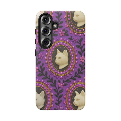 Baroque Cat Cameo Phone Case
