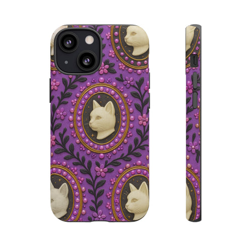 Baroque Cat Cameo Phone Case