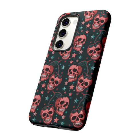 Pink Cherry Skull Phone Case