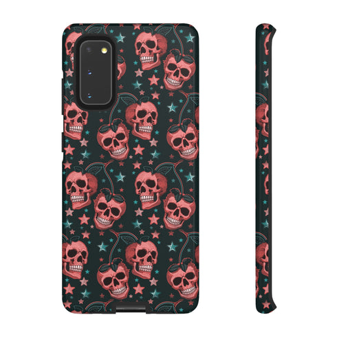 Pink Cherry Skull Phone Case