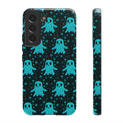 Blue Kawaii Ghost Phone Case