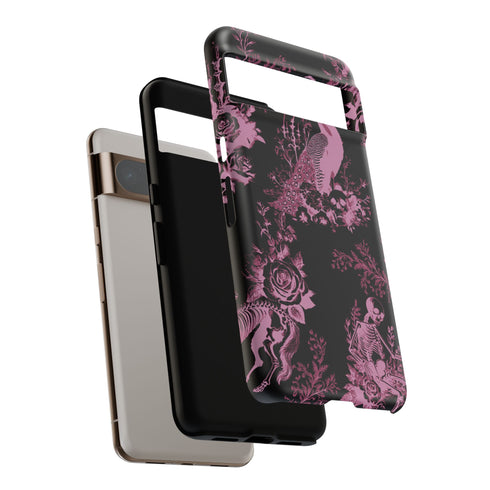 Gothic Peacock Toile Phone Case