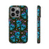 Skull Cherry Phone Case in Blue