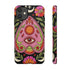 Evil Eye Phone Case Planchette Design, Goth Boho Aesthetic Floral iPhone Case