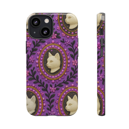 Baroque Cat Cameo Phone Case