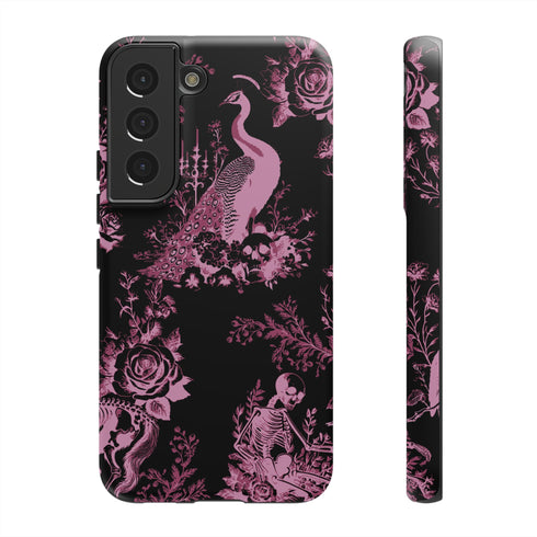 Gothic Peacock Toile Phone Case