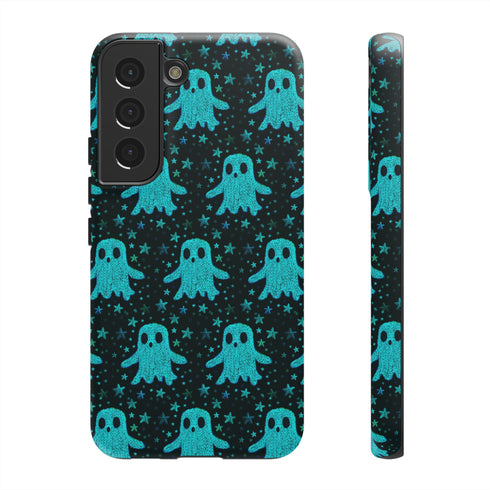Blue Kawaii Ghost Phone Case