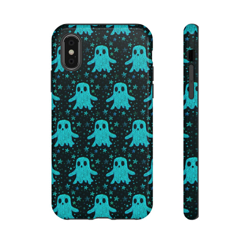 Blue Kawaii Ghost Phone Case