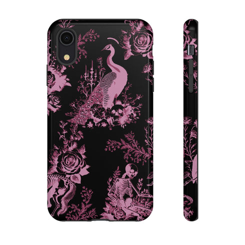 Gothic Peacock Toile Phone Case