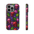 Stained Glass Cherry Skull Phone Case