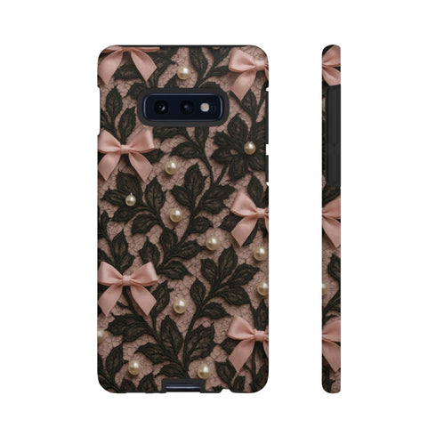 Lace & Pearls Coquette Phone Case