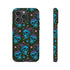 Skull Cherry Phone Case in Blue