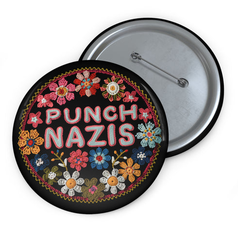 Anti-Fascist Punch Nazis Pin