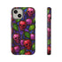 Stained Glass Cherry Skull Phone Case