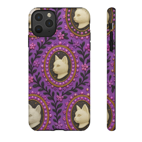 Baroque Cat Cameo Phone Case
