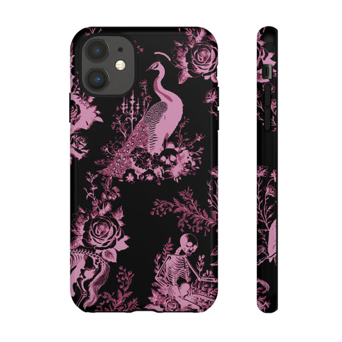 Gothic Peacock Toile Phone Case