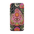 Evil Eye Phone Case Planchette Design, Goth Boho Aesthetic Floral iPhone Case