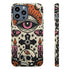 Gothic Faux Crochet Phone Case - Whimsigoth Evil Eye Skull Cover