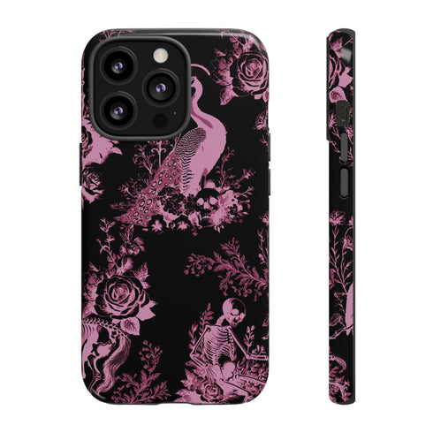 Gothic Peacock Toile Phone Case