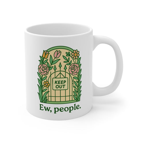 Anti-Social Ceramic Coffee Mug - Dishwasher Safe Coffee Tea Cup