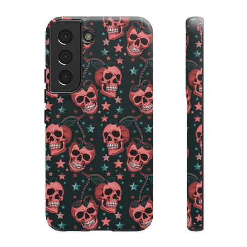 Pink Cherry Skull Phone Case