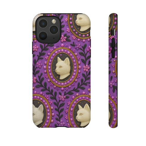 Baroque Cat Cameo Phone Case